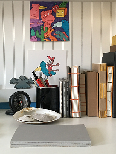 Leo's desk.